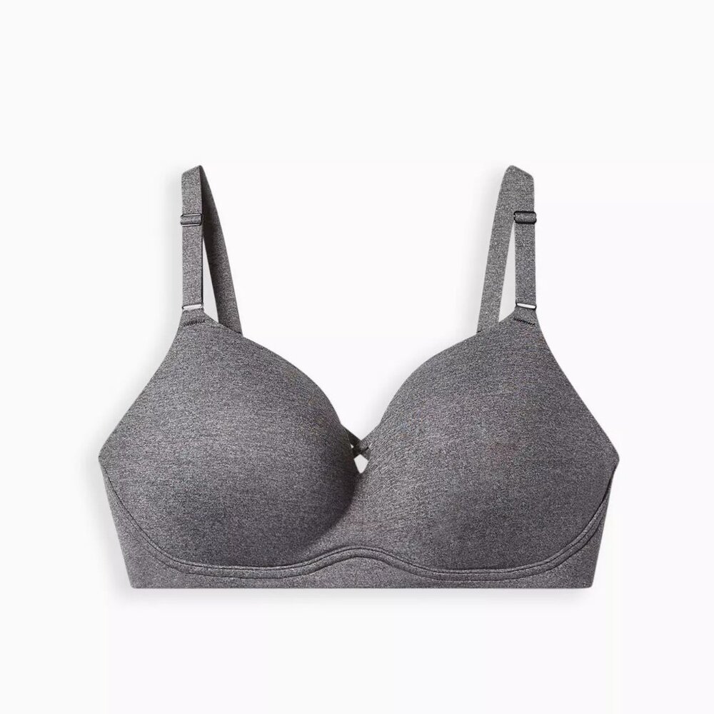 NWT Dream Wire-Free Push-Up Bra Size 38D Heather Gray